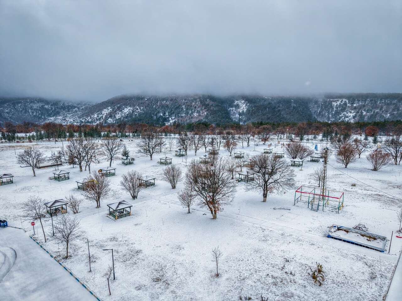 Konya’nın bu ilçesine kar çok yakıştı 2